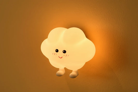 Veilleuse Lune Murale LED – Silicone Rechargeable – Lumière Douce