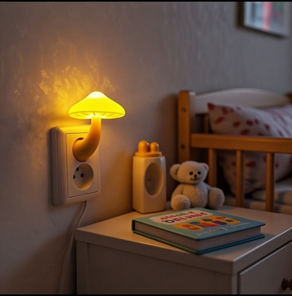 Lampe LED Murale Champignon – Lumière Douce Féerique