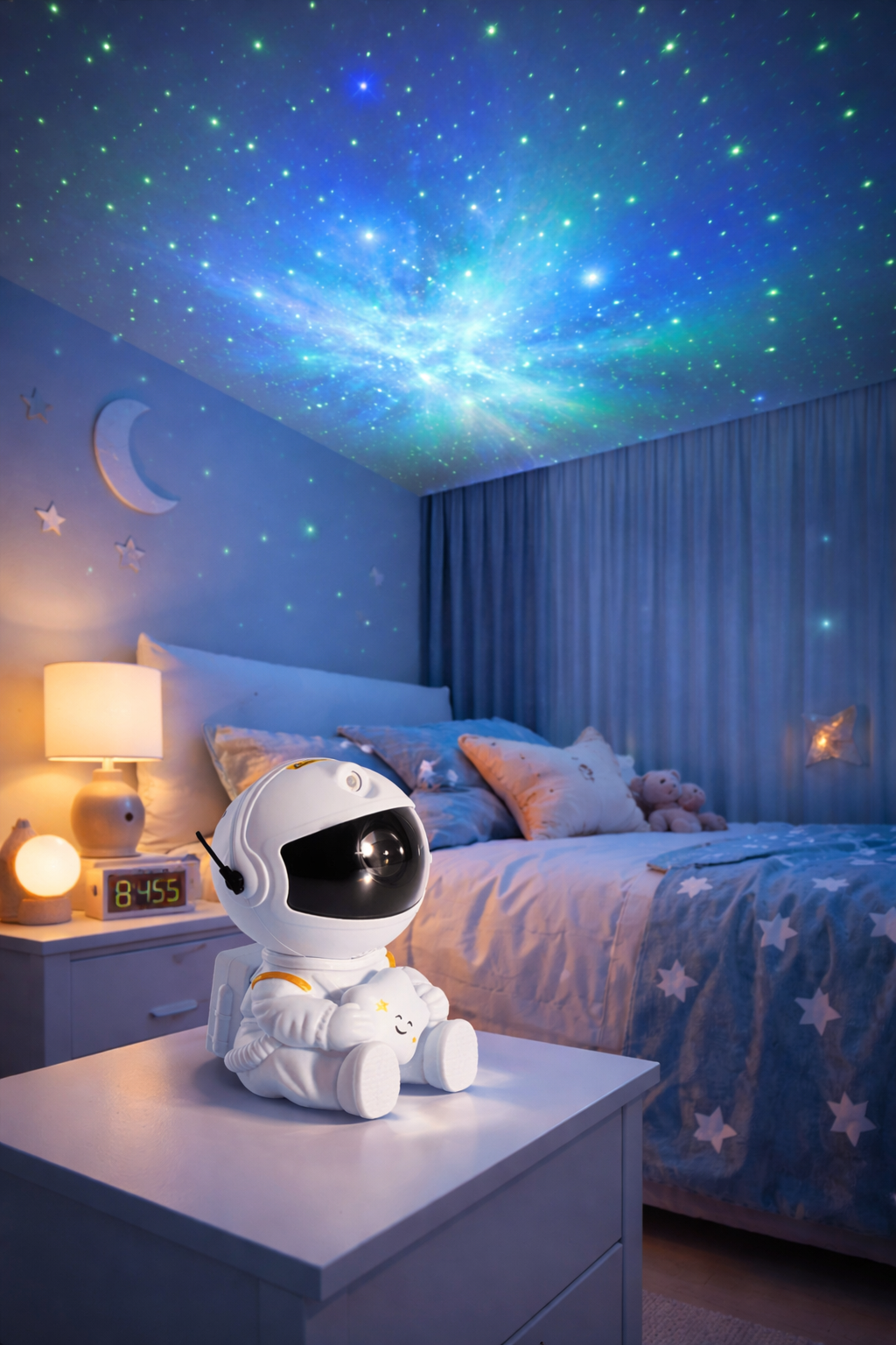 Veilleuse Astronaute Projecteur Galaxie LED – Ciel Étoilé Enfant