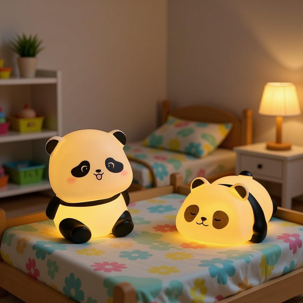 Veilleuse Panda LED (Lot de 2) — Duo de compagnons apaisants
