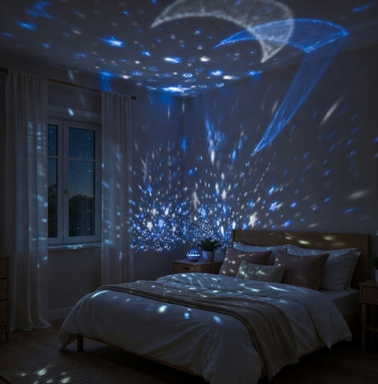 Projecteur Ciel Étoilé Rotatif RGB – Galaxie LED USB