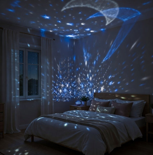 Projecteur Ciel Étoilé Rotatif RGB – Galaxie LED USB