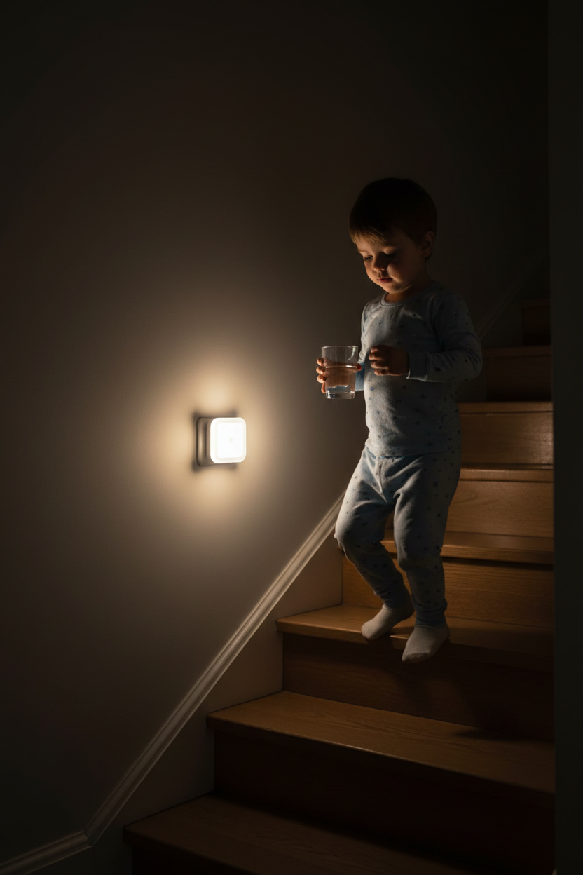 Veilleuse Murale LED Capteur – Sécurité Nuit Enfant