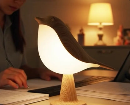 Lampe Oiseau LED Tactile – 3 Intensités – Rechargeable USB – Déco Élégante