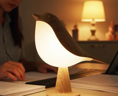 Lampe Oiseau LED Tactile – 3 Intensités – Rechargeable USB – Déco Élégante