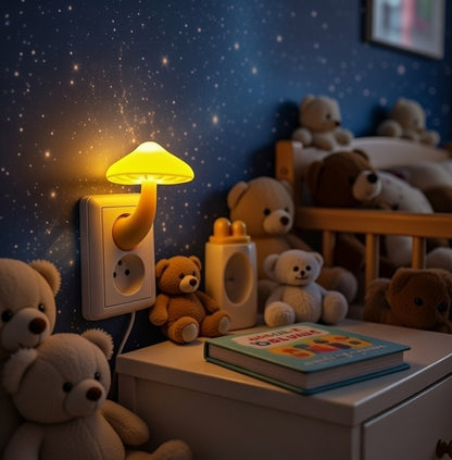 Lampe LED Murale Champignon – Lumière Douce Féerique