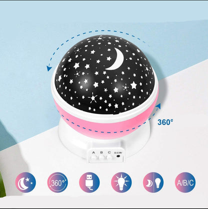 Projecteur Ciel Étoilé Rotatif RGB – Galaxie LED USB