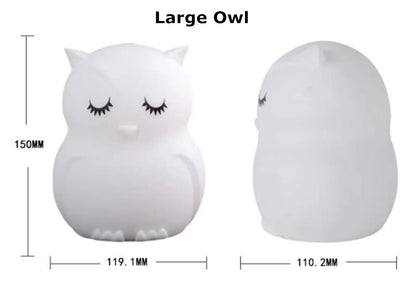 Veilleuse Animaux Silicone LED – 12 Modèles Tactile