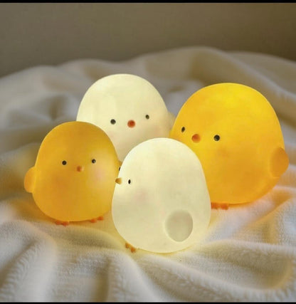 Veilleuse Poussin LED – Lumière Chaude Douce – Mini Compagnon Mignon