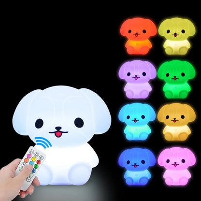 Veilleuse Animaux Silicone LED – 12 Modèles Tactile