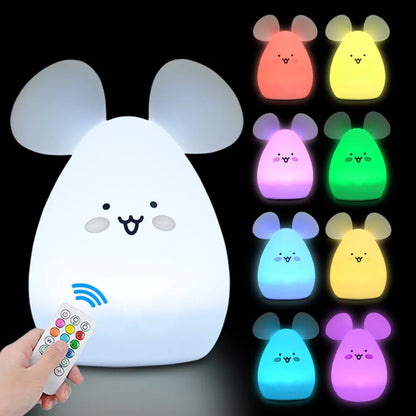Veilleuse Animaux Silicone LED – 12 Modèles Tactile