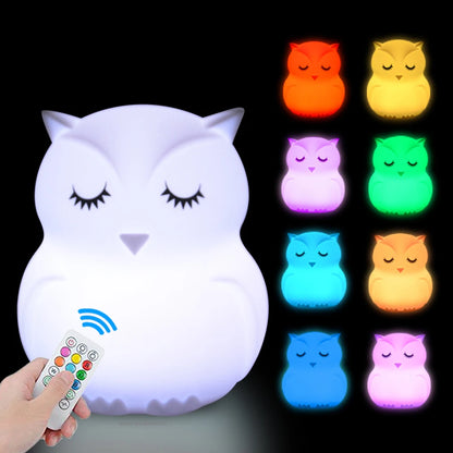 Veilleuse Animaux Silicone LED – 12 Modèles Tactile