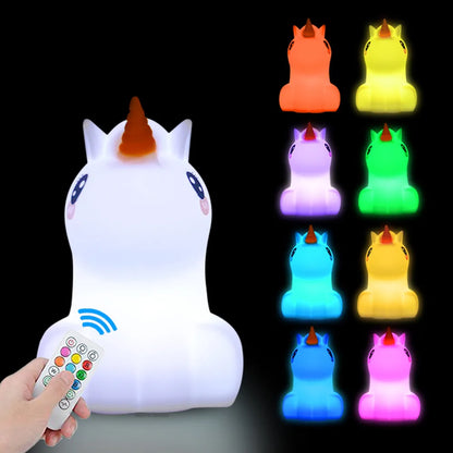 Veilleuse Animaux Silicone LED – 12 Modèles Tactile