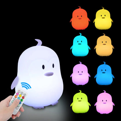 Veilleuse Animaux Silicone LED – 12 Modèles Tactile