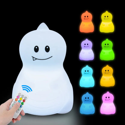 Veilleuse Animaux Silicone LED – 12 Modèles Tactile