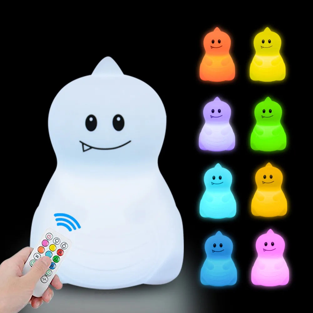 Veilleuse Animaux Silicone LED – 12 Modèles Tactile