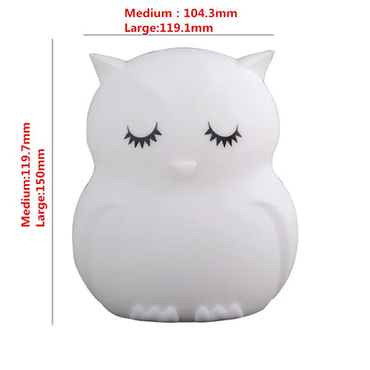 Veilleuse Animaux Silicone LED – 12 Modèles Tactile
