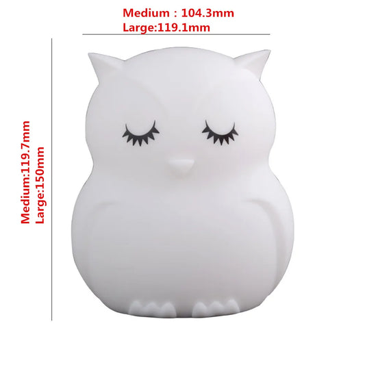 Veilleuse Animaux Silicone LED – 12 Modèles Tactile
