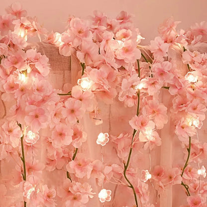 Guirlande Cerisier LED Rose 180cm – Déco Féerique