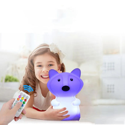 Veilleuse Animaux Silicone LED – 12 Modèles Tactile