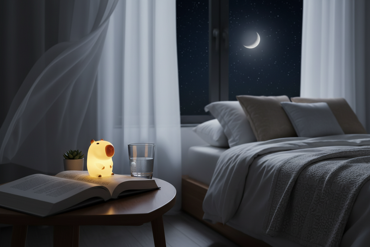 Veilleuse Capybara — Le compagnon lumineux qui rassure votre enfant