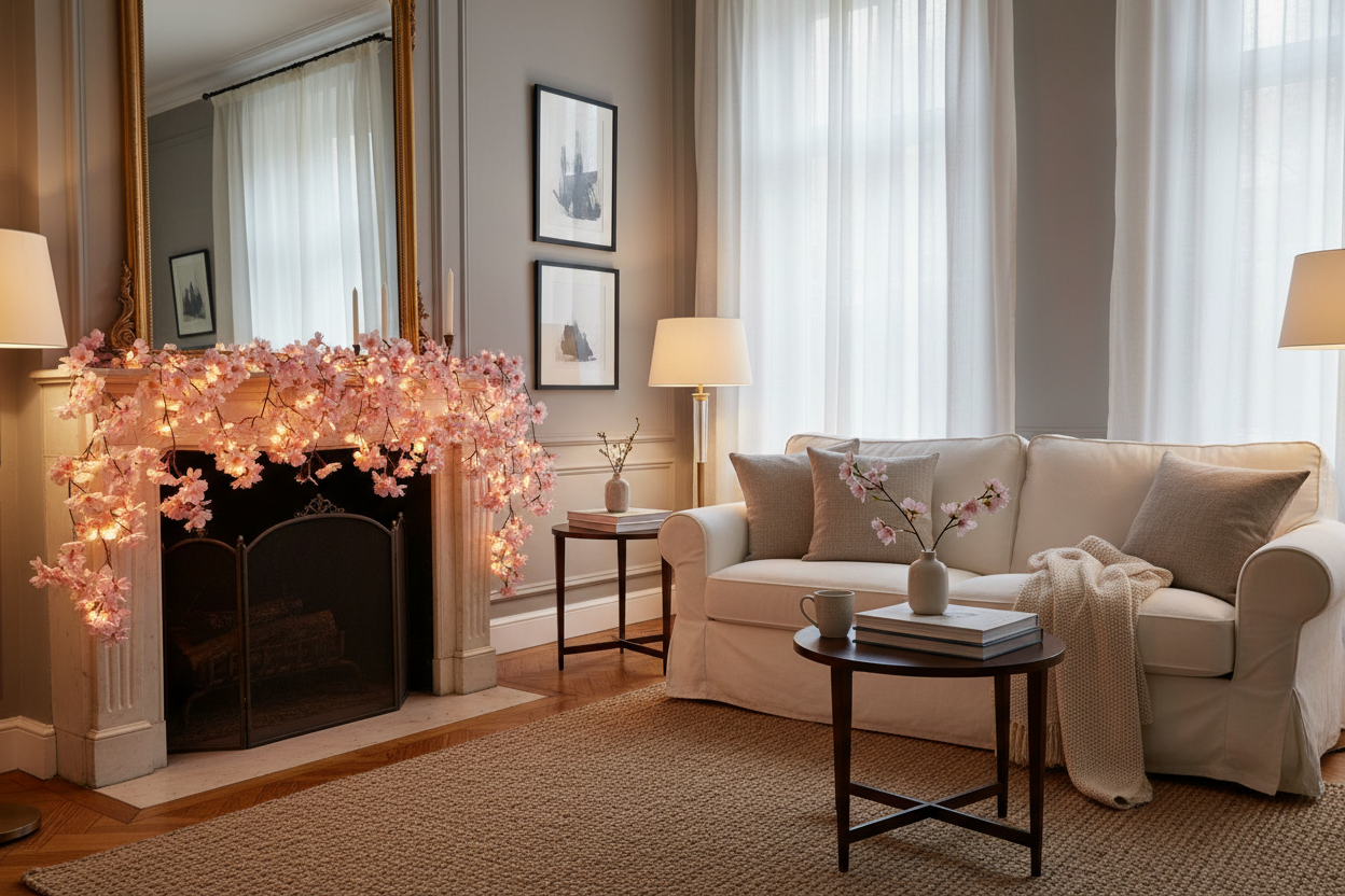 Guirlande lumineuse salon