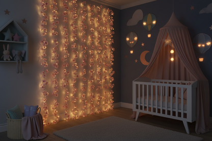 Guirlande Cerisier LED Rose 180cm – Déco Féerique